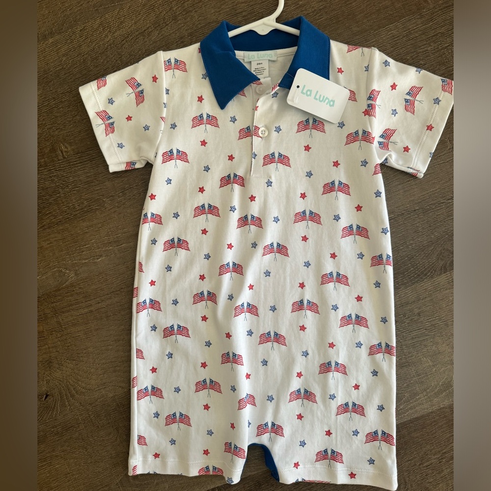 Baby flag romper🇺🇸